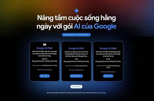 Google ra mắt gói AI Plus giá rẻ tại Việt Nam