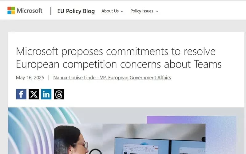 Tách Teams khỏi bộ phần mềm, Microsoft tránh được khoản phạt khủng từ EU