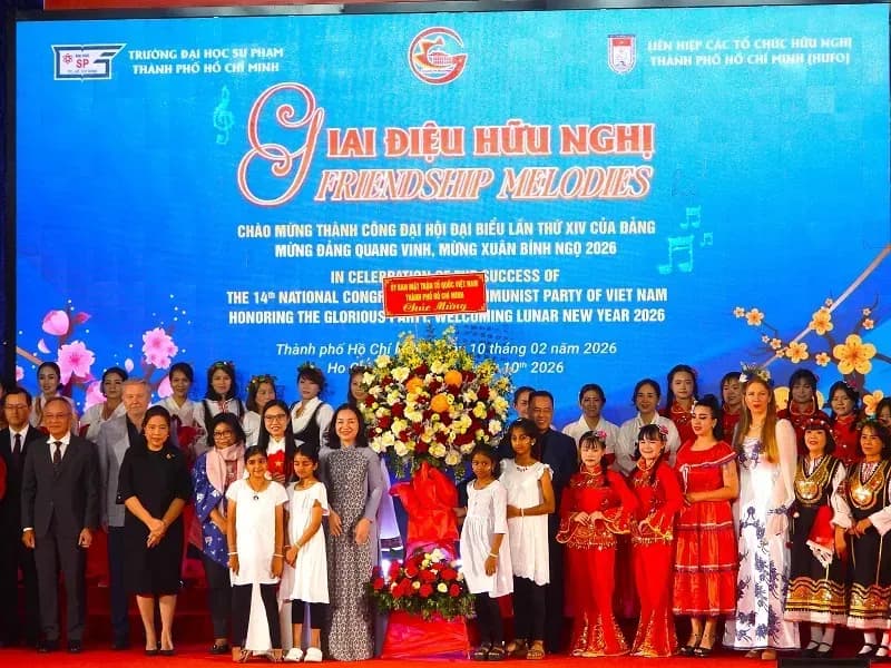 “Giai điệu hữu nghị” thắt chặt tình đoàn kết giữa Việt Nam với quốc tế